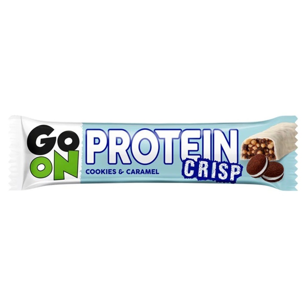 GO ON Protein Crisp Cookies & Caramel — baton proteinowy