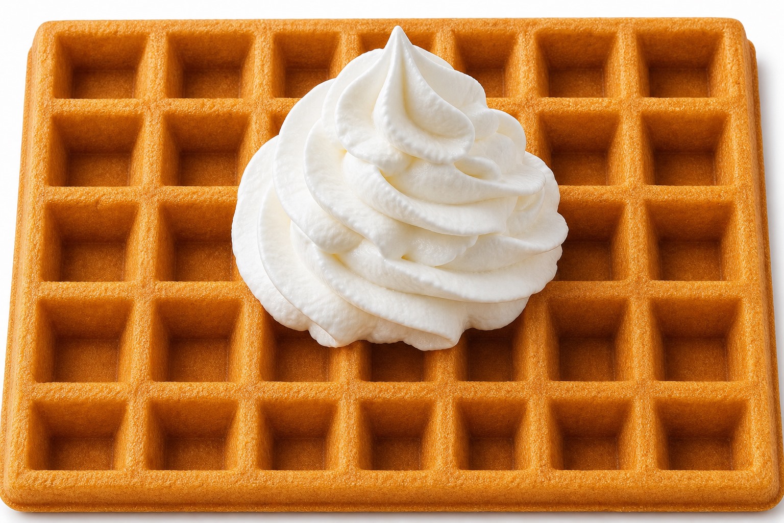 Gofry z bitą śmietaną – białko 5g, kalorie 310 kcal, węglowodany i tłuszcz na 100g | zdrowe odżywianie