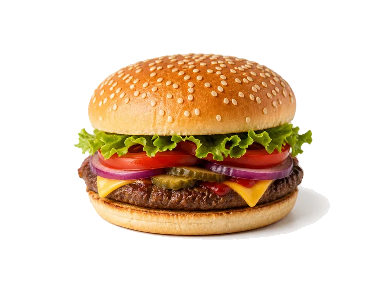 Hamburger – białko 12g, kalorie 254 kcal, węglowodany i tłuszcz na 100g | zdrowe odżywianie