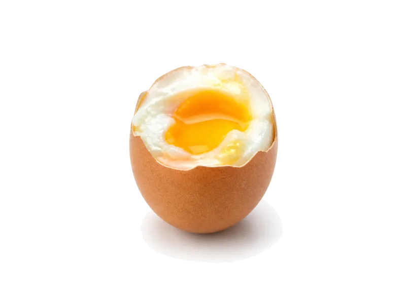 Jajko ugotowane na miękko – białko 12g, kalorie 143 kcal, węglowodany i tłuszcz na 100g | zdrowe odżywianie