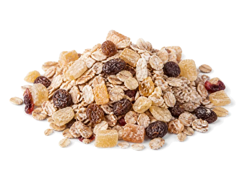 Musli owocowe - Sante – białko 8.5g, kalorie 367 kcal, węglowodany i tłuszcz na 100g | zdrowe odżywianie