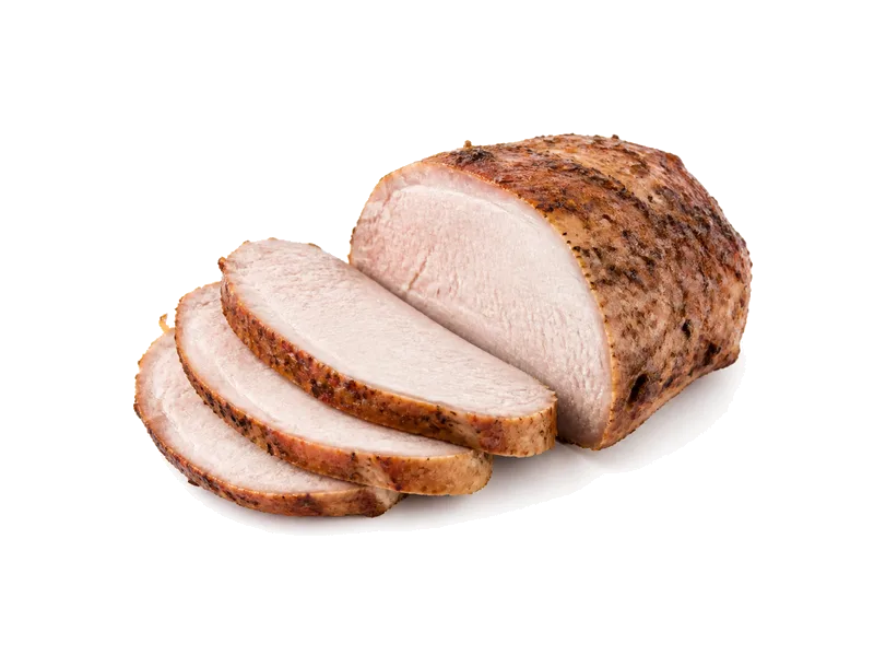 Schab (pieczony) – białko 21g, kalorie 146 kcal, węglowodany i tłuszcz na 100g | zdrowe odżywianie